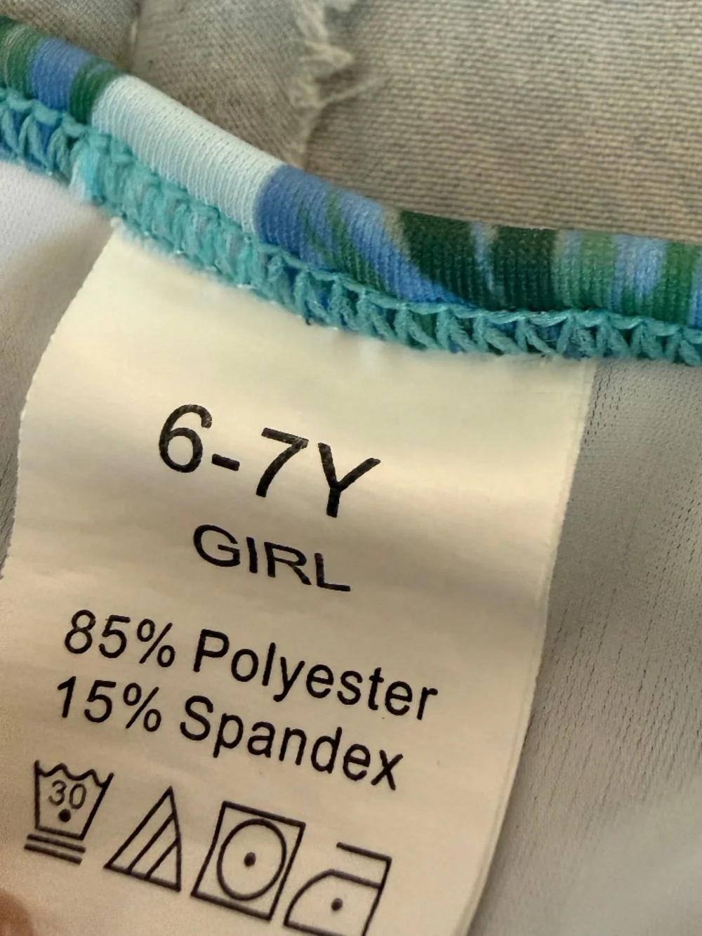 Youth Flutter Swimsuit | Size 6-7 Girl